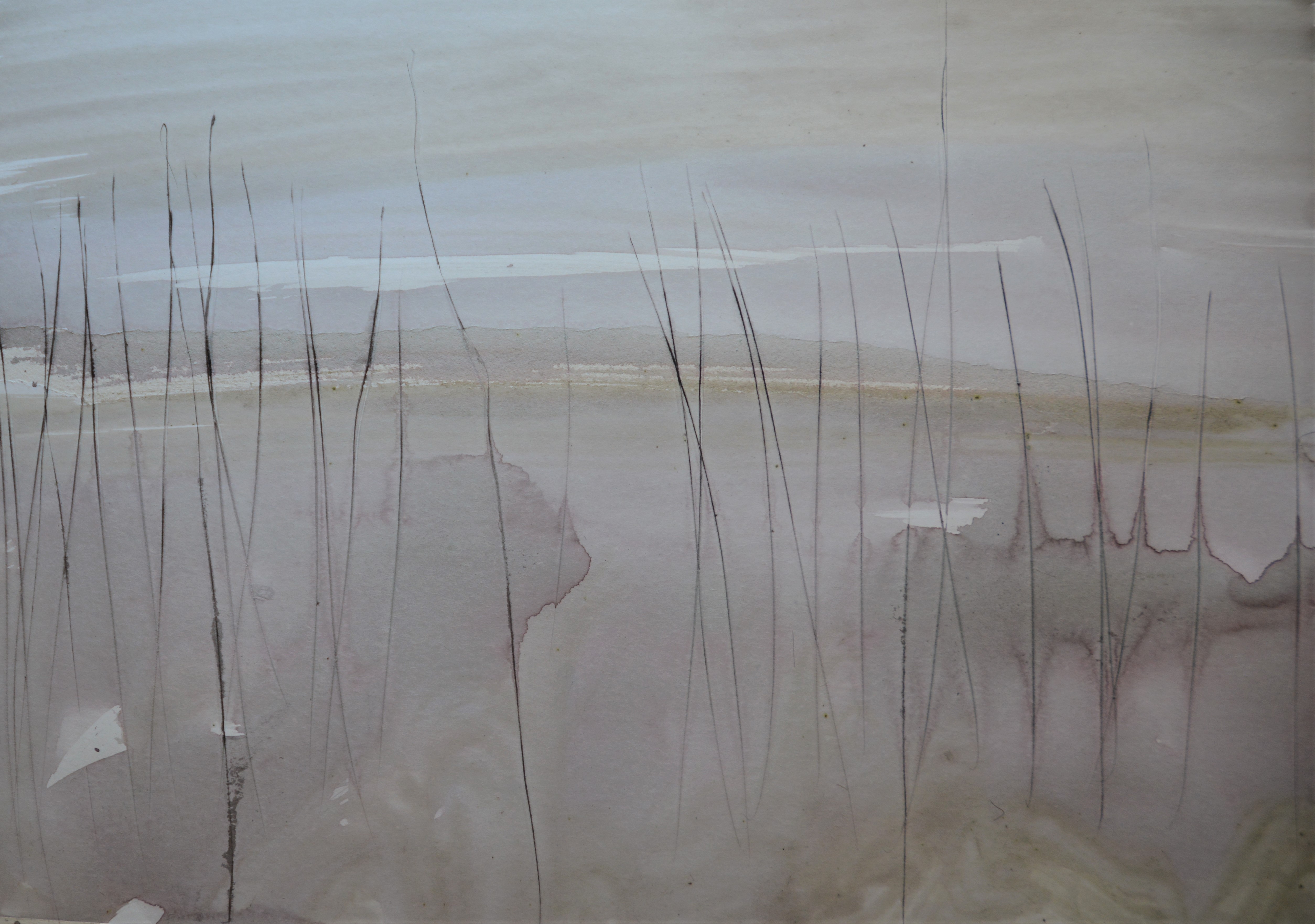 ink painting, abstrakte tuschmalerei, zen malerei