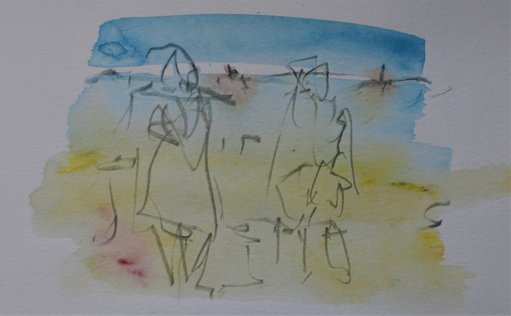 kreta-farbskizzen, chania-aquarelle, 