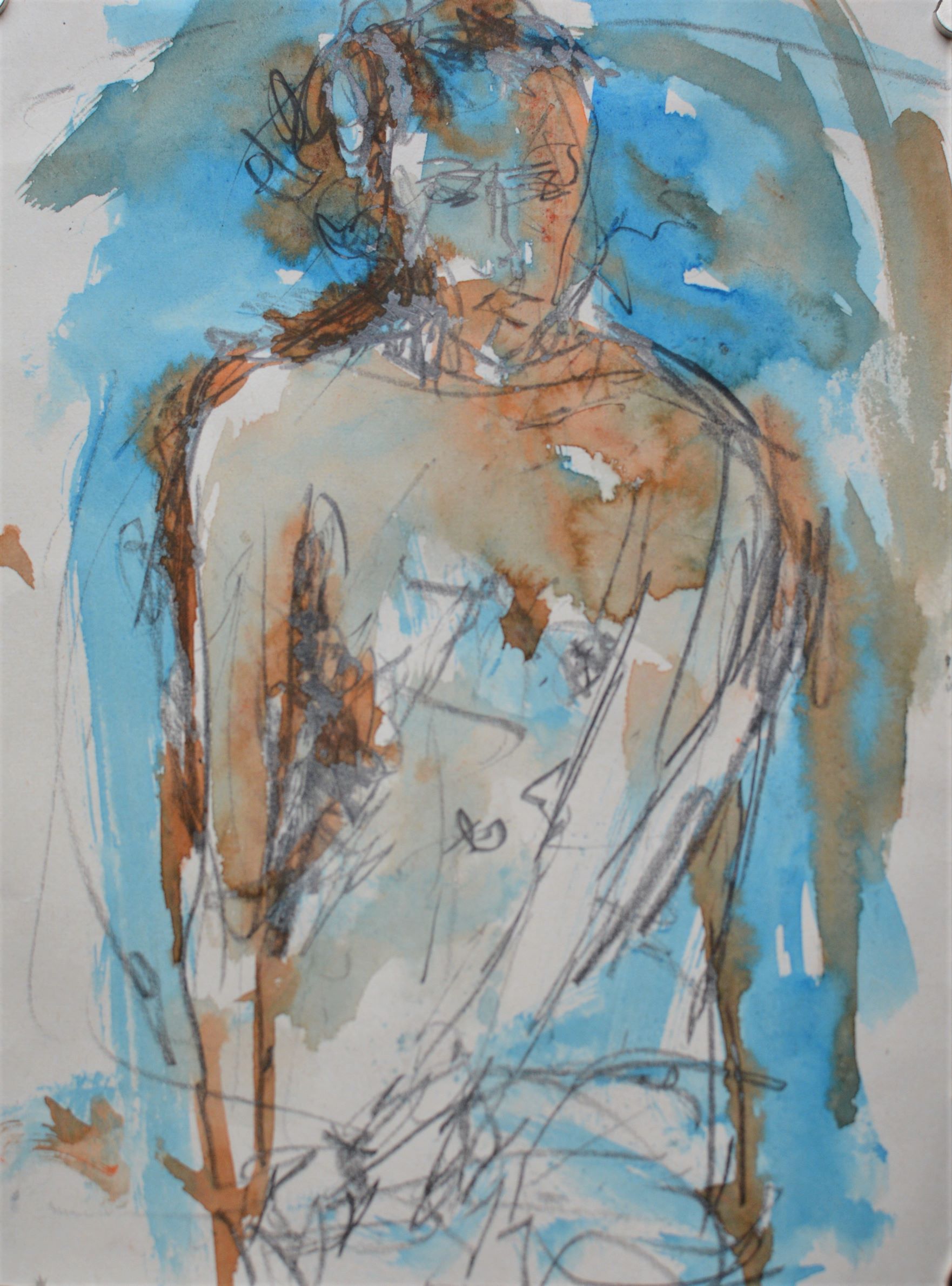 akt aquarell skizze