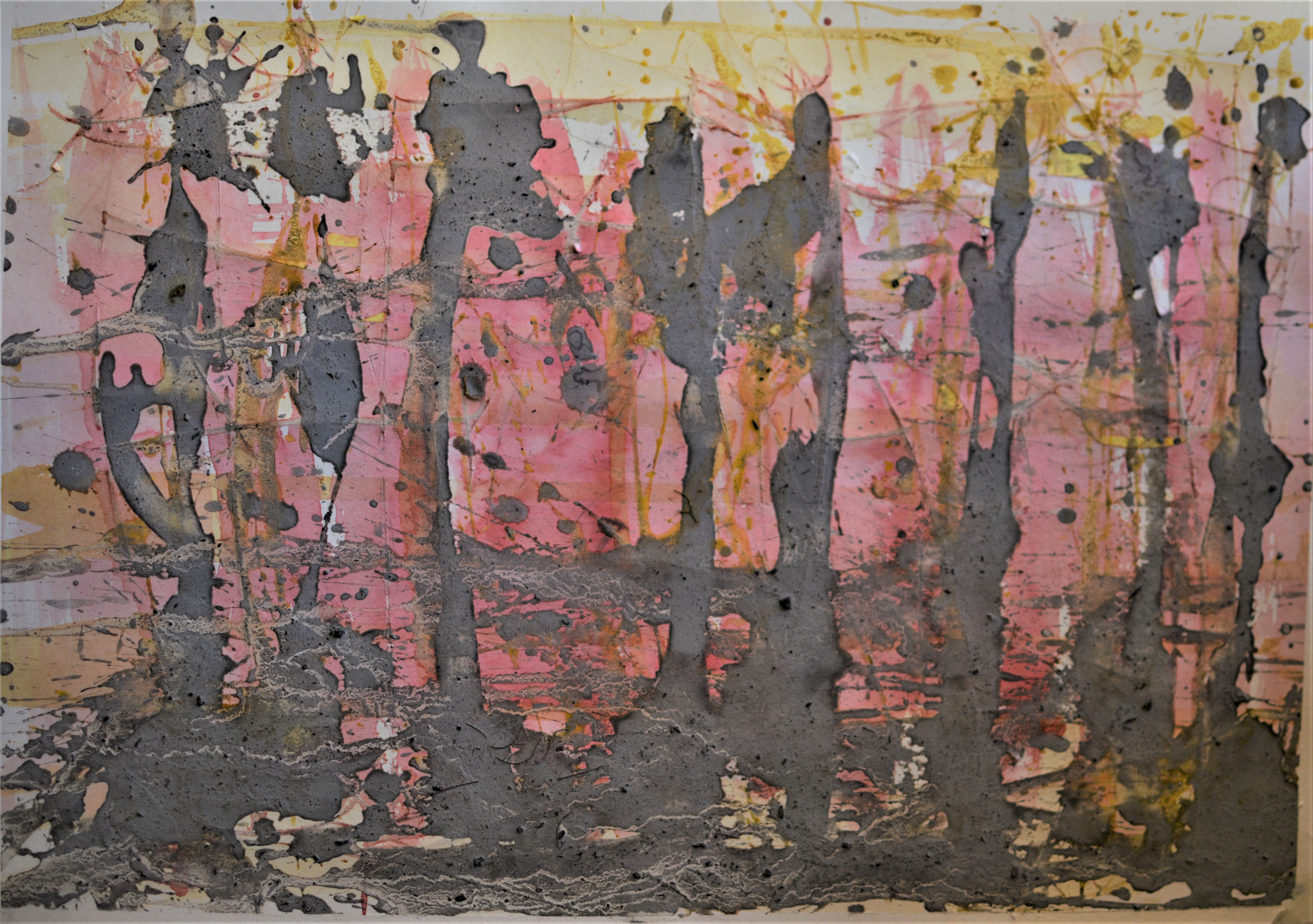 abstract art, ink painting, lyrical abstraction, abstract expressionism, german contemporary art, dresden local art