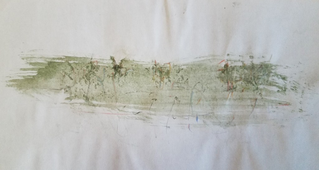 winter riverside overgrown